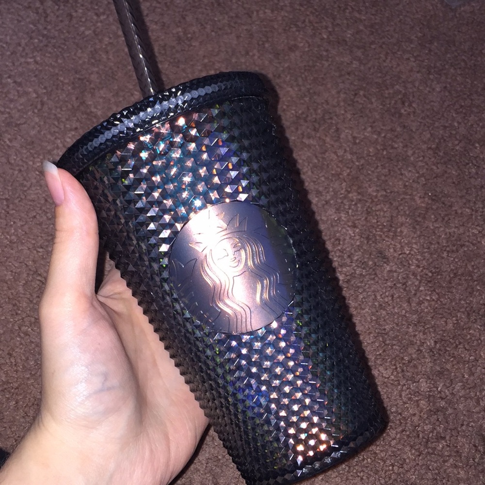 Starbucks Rare Black Studded Tumbler